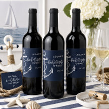 Nautical Anchor Bachelorette White