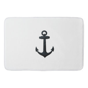 Nautical Anchor Bathroom Decor Bath Rug Bath Mat