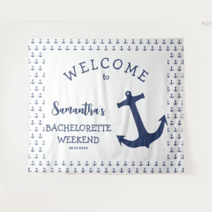 Nautical Anchor Beach Bachelorette Party Backdrop