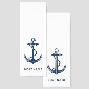 Nautical Anchor Beach Trip Custom Swag Bookmarks