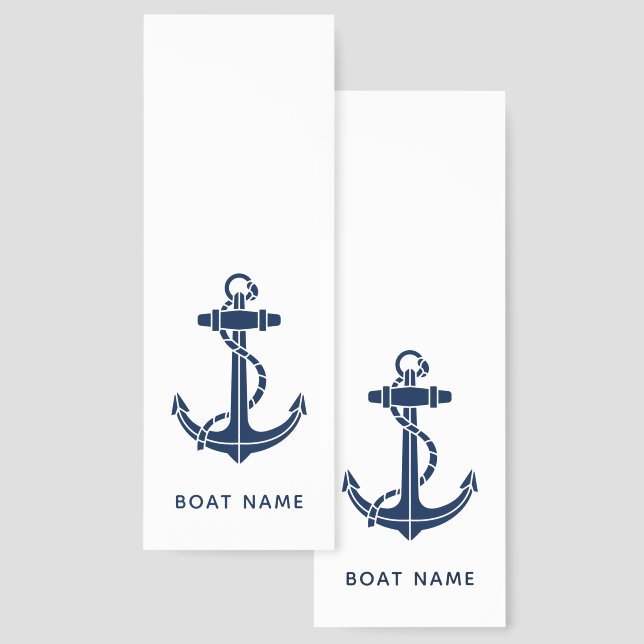 Nautical Anchor Beach Trip Custom Swag Bookmarks (Front & Back)