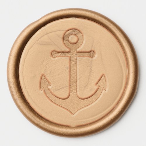 Nautical Anchor Beach Wedding Wax Seal Sticker