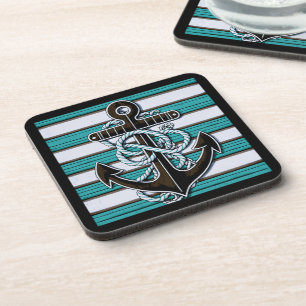 Nautical Anchor Beverage Coaster
