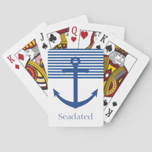 Nautical Anchor Bicycle Play Classic Playing Cards