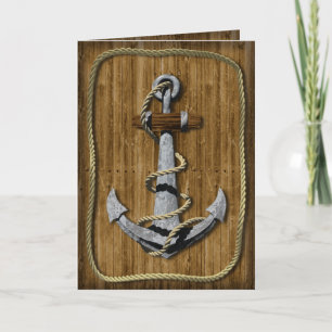 Nautical Anchor Birthday Card