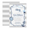 Nautical Anchor Blue Boy Baby Shower Invitation