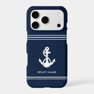 Nautical Anchor Boat Name Custom iPhone 17 Pro Case