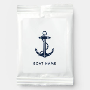 Nautical Anchor Boat Name Custom Margarita Drink Mix