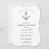 Nautical Anchor Bridal shower invitation (Front)