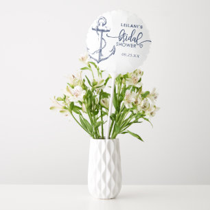 Nautical Anchor Bridal Shower White Balloon