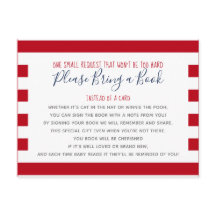 Nautical Anchor Bring a Book Library Baby Shower