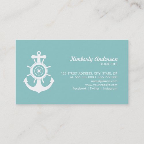 Nautical Anchor business card