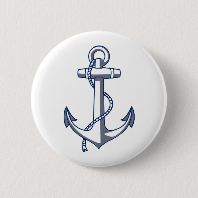 Nautical Anchor Button (Front)