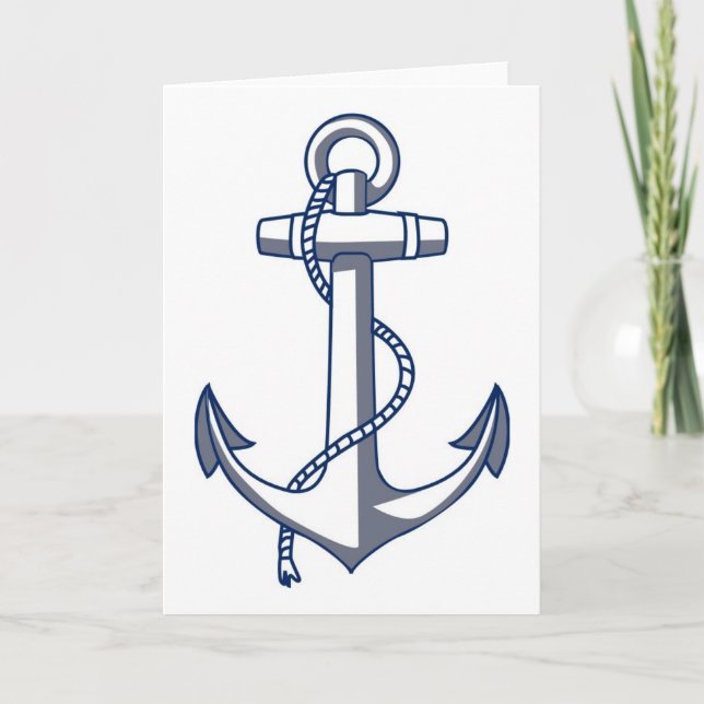 Nautical Anchor Card (Front)
