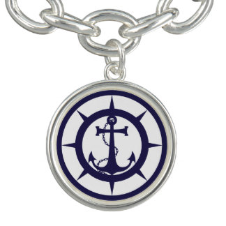 Nautical Anchor Charm Bracelet
