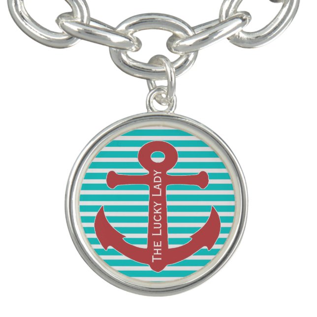 Nautical Anchor Charm Bracelet (Design)
