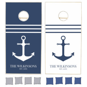 Nautical Anchor Cornhole Set