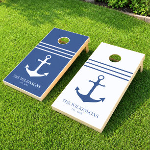 Nautical Anchor Cornhole Set