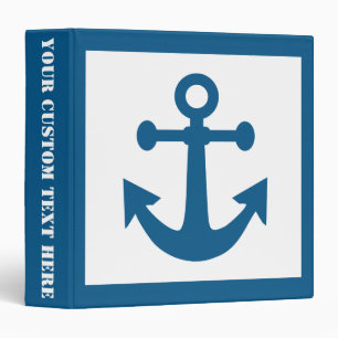 Nautical Anchor custom binders