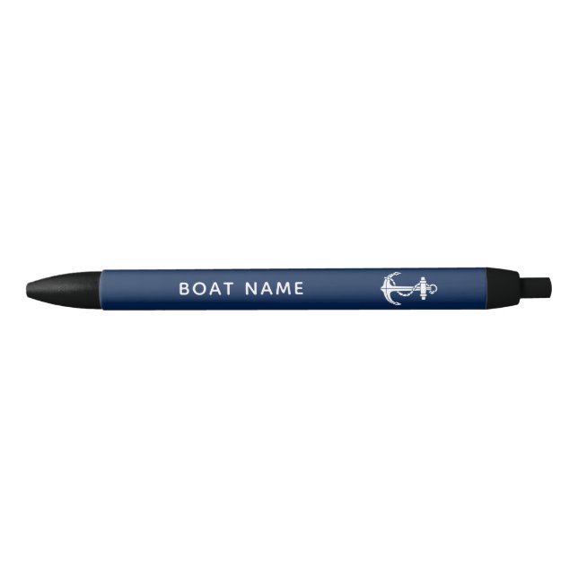 Nautical Anchor Custom Boat Name Cruise Swag Pen (Front)