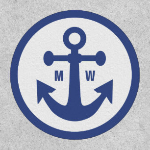 Nautical Anchor custom monogram Patch
