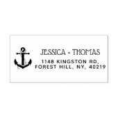 Nautical Anchor Custom Name & Address Self-inking Stamp (Design)