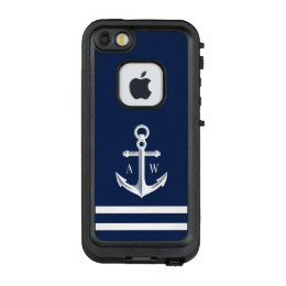 Nautical Anchor Custom Navy LifeProof FRĒ iPhone SE/5/5s Case