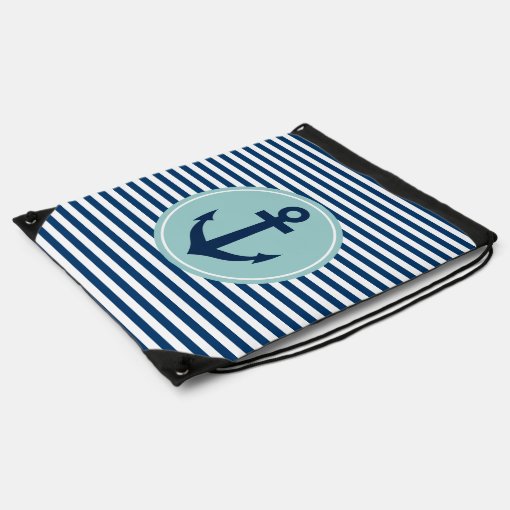 Nautical anchor drawstring backpack sailing bags Zazzle