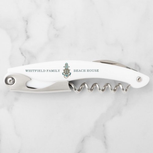 Nautical Anchor Family Beach House Waiters Corkscrew