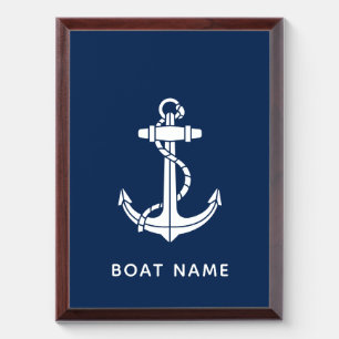Nautical Anchor Family Cruise Custom Swag Award Plaque