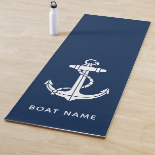 Nautical Anchor Family Cruise Custom Swag Yoga Mat