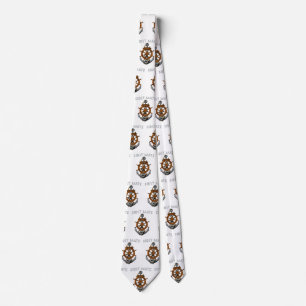 Nautical Anchor First Mate Neck Tie