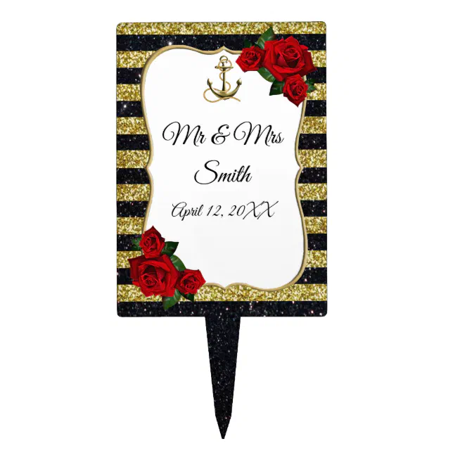 Nautical Cake Toppers, Zazzle