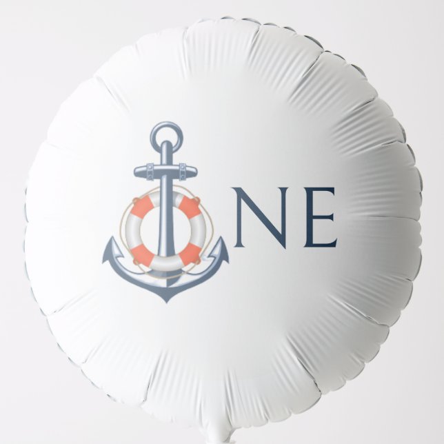 Nautical Anchor Helium Balloon  (Front)