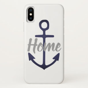 nautical ANCHOR HOME iPhone X Case
