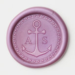 Nautical Anchor Initials Wedding Save the Date Wax Seal Sticker<br><div class="desc">Nautical Anchor Initials Wedding Save the Date Wax Seal Sticker Don't miss out on this adorable and practical addition to your stationery collection! Designed to add an extra layer of enchantment to your greetings, gifts, and invitations, this stamper is a delightful way to spread joy and warmth. Imprint your envelopes,...</div>