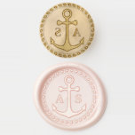 Nautical Anchor Initials Wedding Wax Seal Stamp<br><div class="desc">Nautical Anchor Initials Wedding Wax Seal Stamp</div>
