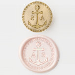 Nautical Anchor Initials Wedding Wax Seal Stamp<br><div class="desc">Nautical Anchor Initials Wedding Wax Seal Stamp</div>