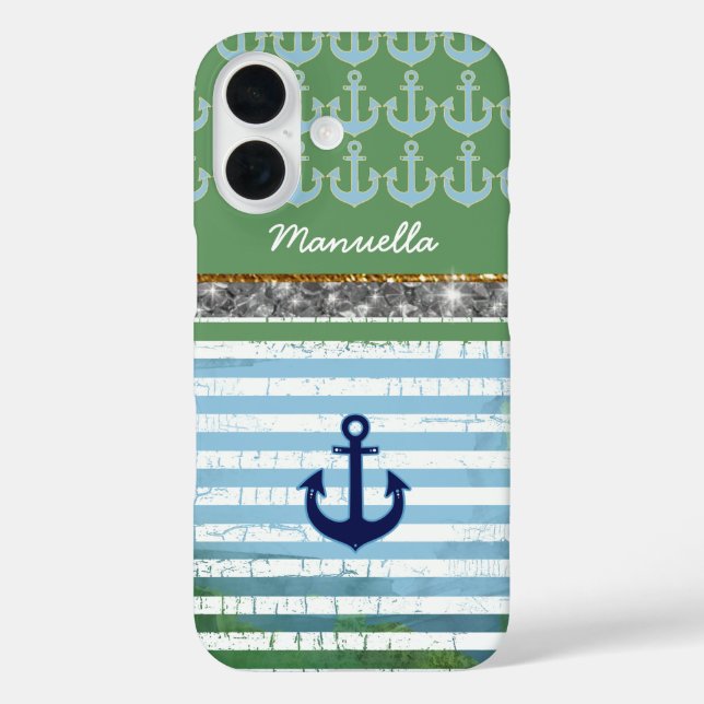 nautical anchor iPhone-6 personalized Case-Mate iPhone Case (Back)