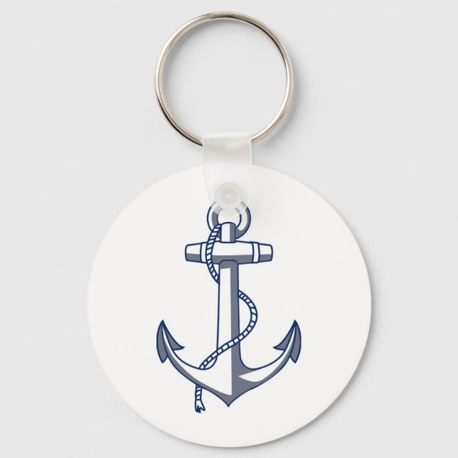 Nautical Anchor Keychain (Front)