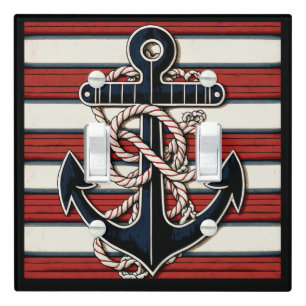 Nautical Anchor Light Switch Cover