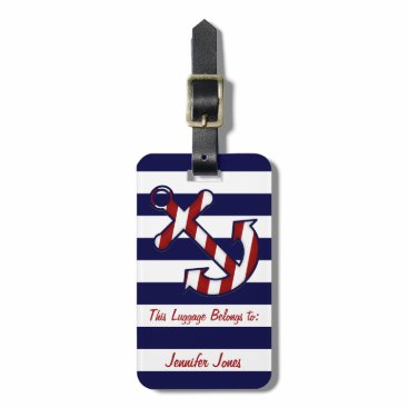 Nautical Anchor Luggage Tag Nautical Anchor Luggage Tag