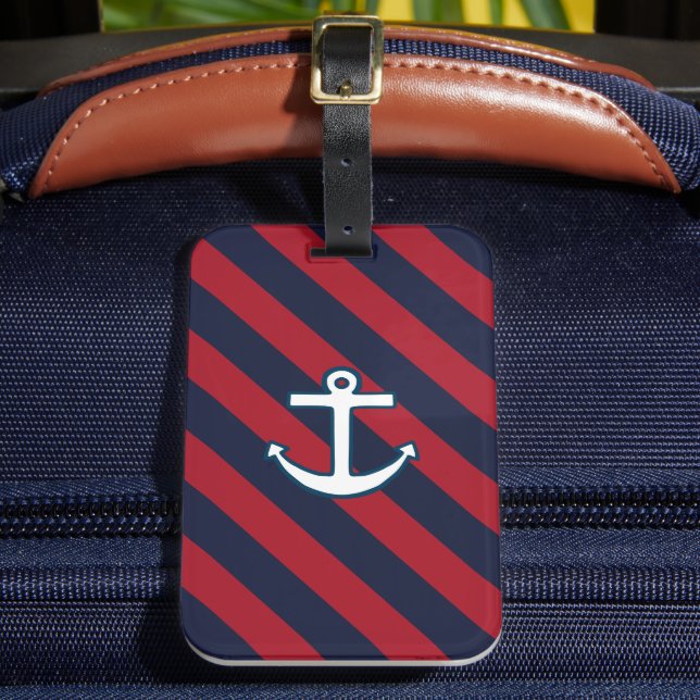 Nautical Anchor Luggage Tag (Front Insitu 2)