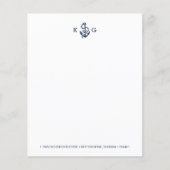 Nautical Anchor Monogram Notepaper (Front)