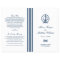 Nautical Anchor Monogram Wedding Programs