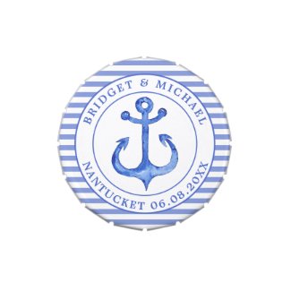 Nautical Anchor Navy Blue Personalized Wedding