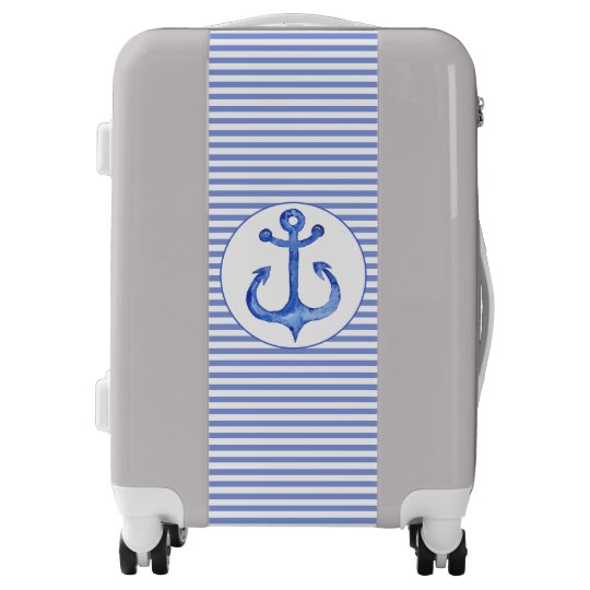 striped carry on luggage