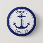 Nautical Anchor Navy Captain Personalized