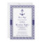 Nautical Anchor Navy Gray Baby Shower Invitation