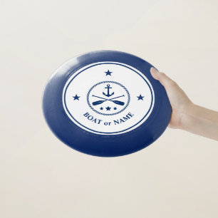 Nautical Anchor Oars Paddles Stars Boat or Name Wham-O Frisbee